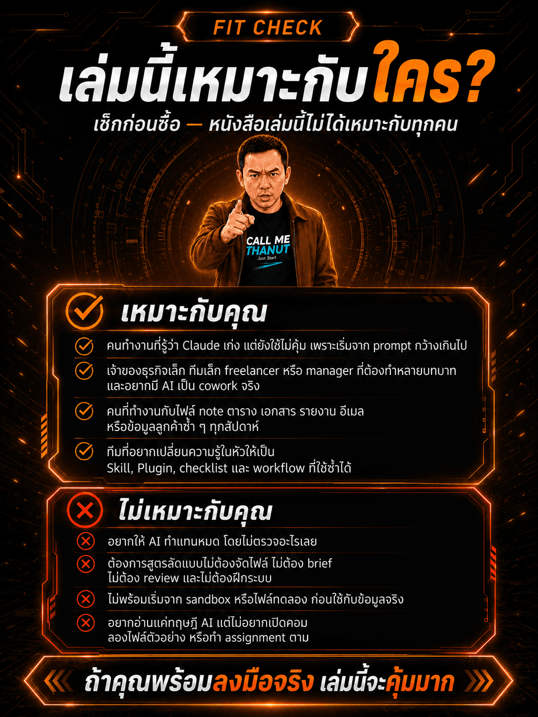 เล่มนี้เหมาะกับใคร — Claude Cowork 101 ฉบับสายลุย